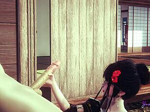 Mia Feels Intense Pleasure in Yaoi Femboy Sex.