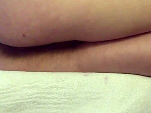Look at my hairy pussy pulsing close up, real teen 18+ orgasm without hands