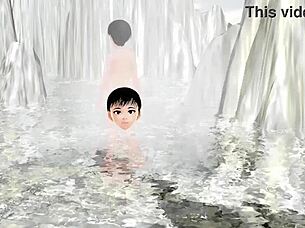 I Am Leo, Anime Girl In Hot Spring Mixed Bath. No Towel, Secret Place Adventure With Errors.