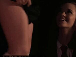 Blonde Gina Gerson Having A THREESOME At The Campfire With Assfucking