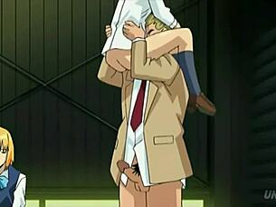 Futanari Student Caught Fucking At The College - Hentai Uncensored