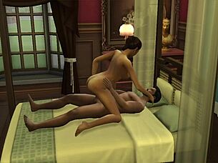 santu aunty playing with neighbour guy in horny milf hentai cartoon