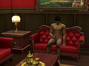 santu aunty playing with neighbour guy in horny milf hentai cartoon