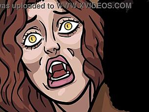 Vampire queen gets dominated by big black cock