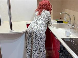 Mature stepmom's big ass surprise