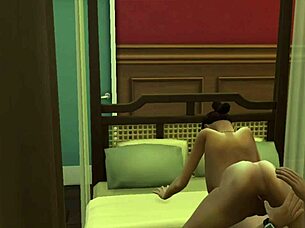 santu aunty playing with neighbour guy in horny milf hentai cartoon