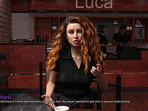 Why is Mark licking his ex-gf's pussy in the men's washroom?