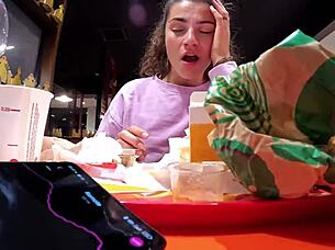 Oh God, My Step-Brother Controls My Lovense in Public While I Squirt!