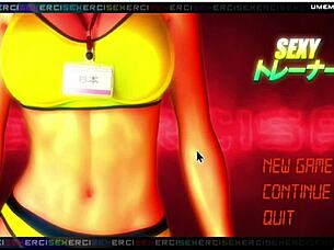 Sexy Trainer Shoko Sugimoto Squirts Cum in Gym Outfit