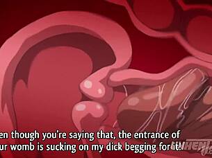 Whoa! Hentai creampie floods same pussy 100 times!