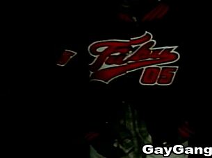 Interracial gay group sex happens in the gym with young ebony guys