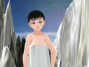 I Am Leo, Anime Girl In Hot Spring Mixed Bath. No Towel, Secret Place Adventure With Errors.