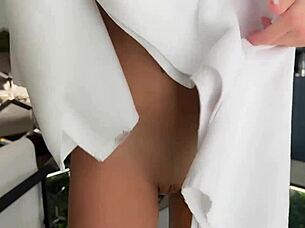 I catch stepbrother in bathroom for creampie