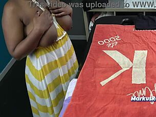 Husband Sent Wife To Masseur For Oiled Big Tits Massage