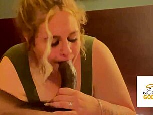 Step sister tries deepthroat challenge