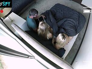 desperate nannies caught stealing suck boss cock to stay out of jail 😈