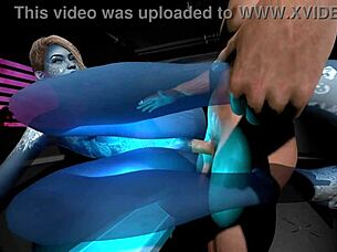cortana enjoys the scene in this 3d hentai uncensored sfm animation