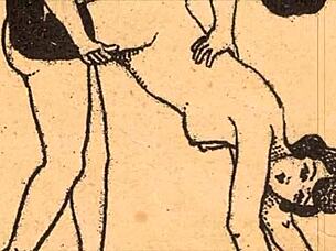 vintage drawings explore erotic alphabet