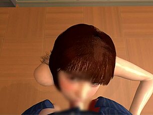 cousin sister gives blowjob in classroom after school