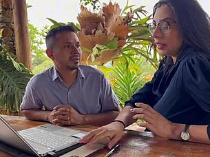 My horny boss screws a pregnant girl to save her job. This is just part 1!