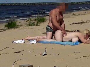 omg, mommy’s big ass got drilled in every hole on the beach! public banging! 🏖️