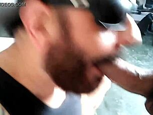 Harvesting the male nectar with deepthroat and licking in interracial encounters