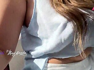 we fucked in the street and he creampied me