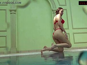 Enjoy lina mercury and mia ferrari swim naked
