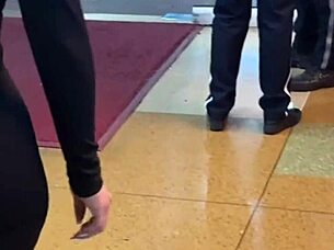 Beautiful petite young slut leaves with a fan she just met, eager for gay encounters.