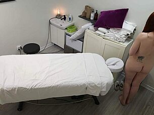 i gave that hot redhead trophy wife a massage but she wanted more