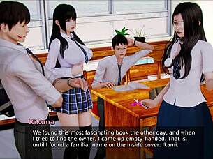 in academy 177, this brunette anime girl gets her big tits fucked in college