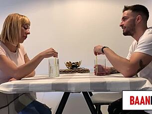 Hot blonde milf in intense sexual situation