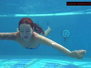 Enjoy lina mercury and mia ferrari swim naked