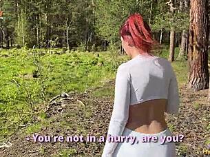 Strange Girl Demands Woods Fuck