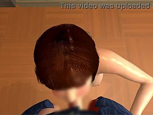 cousin sister gives blowjob in classroom after school