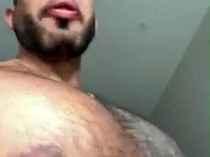 Viktor Rom Playing with His BBC Big Muscle Latino Man Gay