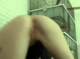 Horny gay guy with tattoo does wet piss play on sofa.