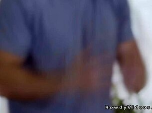 Muscular bodybuilder intensely fucks former boyfriend's ass with monster cock.