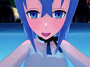 Roxy fucks with Eris close on pool in Mushoku Tensei