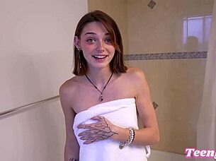 i crept on daisy in the shower, then fucked her secretly with my big cock