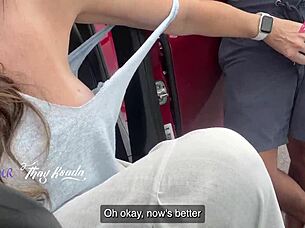 we fucked in the street and he creampied me