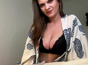 Stepmother was CAUGHT by her STEPSON in her BEDROOM while she CUMMING