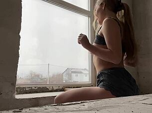 i learned slutty obedience with spanking and bondage sucking in tight straps