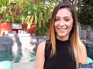 Pretty teen gets a facial after anal and blowjob 😍