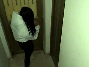 Beautiful petite young slut leaves with a fan she just met, eager for gay encounters.