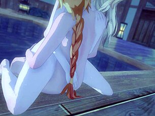 jean with hair down gets kissed in genshin impact story