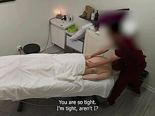 i gave that hot redhead trophy wife a massage but she wanted more