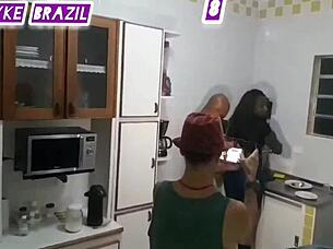 Fernanda chocolate arrives hungry from gym, has hot sex with husband lehxkobra