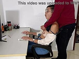 Mature4K Cockblock For A Mature, Watching Her Lover's Tits And Sex