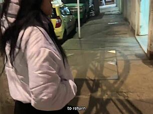 Beautiful petite young slut leaves with a fan she just met, eager for gay encounters.